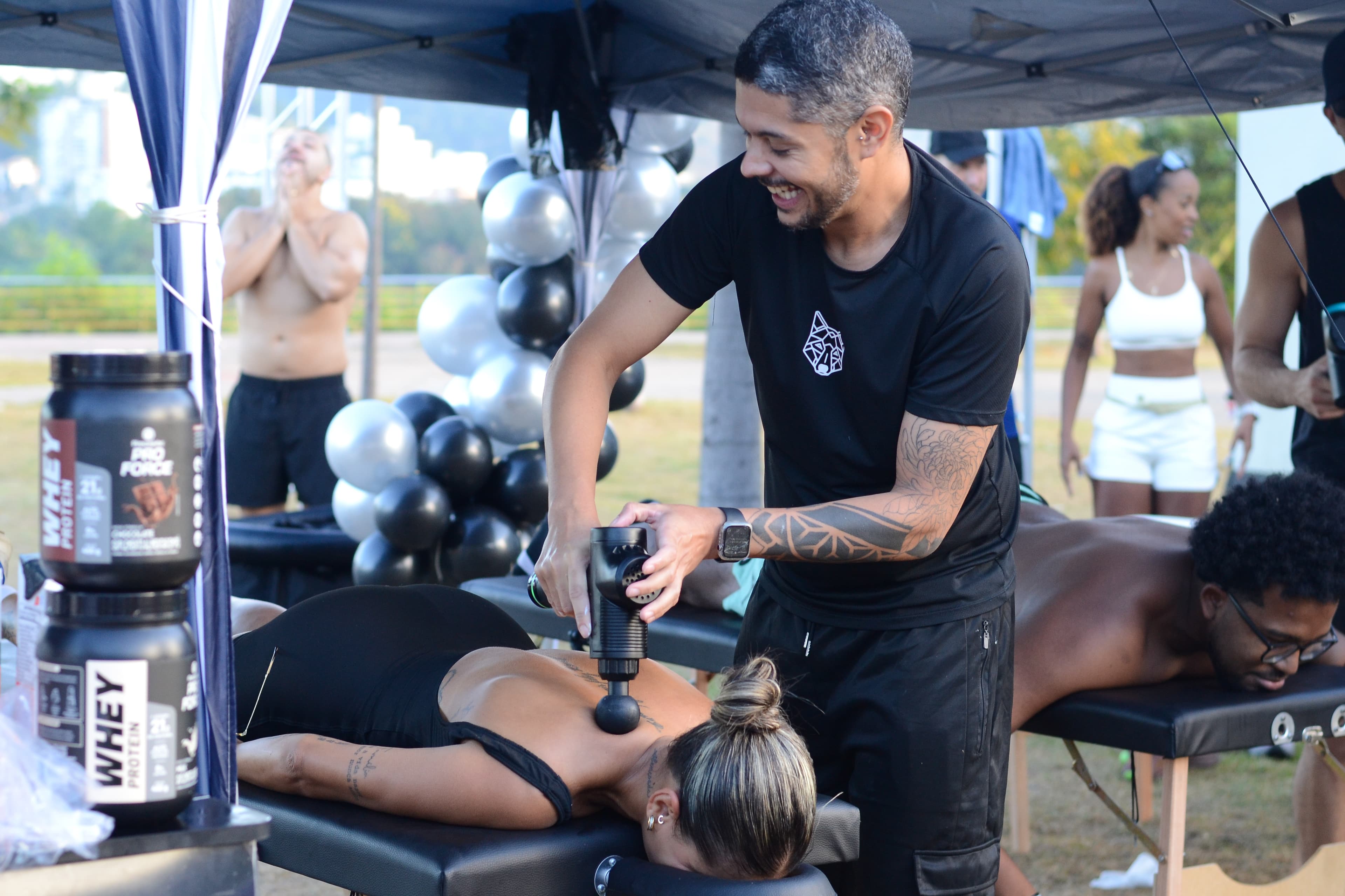Ativação de recuperação em evento da The Pace
